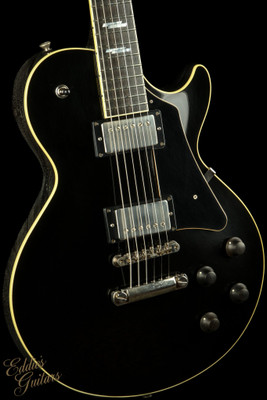 Collings City Limits Deluxe Aged/ThroBaks/Custom Inlay - Jet Black Top w/Dog Hair