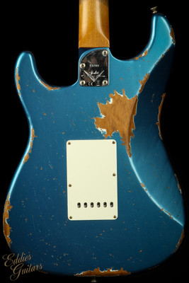 Fender Custom Shop Eddie's Guitars Exclusive Dealer Select Roasted 1963 Stratocaster Heavy Relic - Lemans Blue