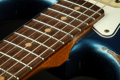 Fender Custom Shop Eddie's Guitars Exclusive Dealer Select Roasted 1963 Stratocaster Heavy Relic - Lemans Blue
