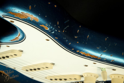 Fender Custom Shop Eddie's Guitars Exclusive Dealer Select Roasted 1963 Stratocaster Heavy Relic - Lemans Blue