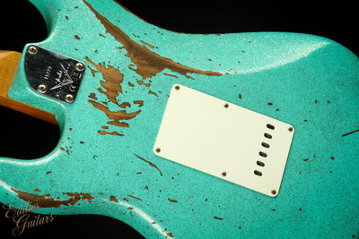 2023 - Fender Custom Shop Eddie's Guitars Exclusive Dealer Select Roasted 1963 Stratocaster Heavy Relic - Seafoam Green Sparkle
