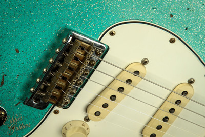 2023 - Fender Custom Shop Eddie's Guitars Exclusive Dealer Select Roasted 1963 Stratocaster Heavy Relic - Seafoam Green Sparkle