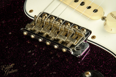 Fender Custom Shop Eddie's Guitars Exclusive Dealer Select Roasted 1963 Stratocaster Heavy Relic - Magenta Sparkle