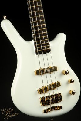 Sale Pending - Warwick Custom Shop Masterbuilt Thumb Bass - Solid White High Polish