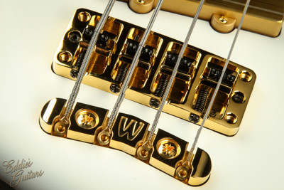 Sale Pending - Warwick Custom Shop Masterbuilt Thumb Bass - Solid White High Polish