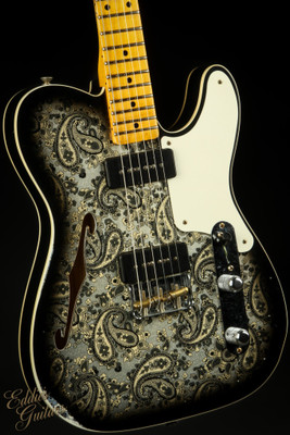 Fender Custom Shop Limited Edition Dual P90 Telecaster Relic - Black Paisley