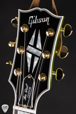 Gibson Custom Shop Les Paul Custom Electric Guitar in Gecko Green Metallic