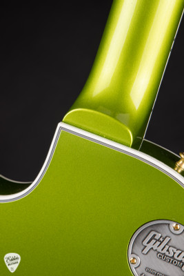 Gibson Custom Shop Les Paul Custom Electric Guitar in Gecko Green Metallic