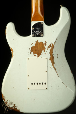 Fender Custom Shop Eddie's Guitars Exclusive Dealer Select Roasted 1963 Stratocaster Heavy Relic - Olympic White