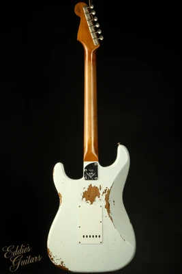 Fender Custom Shop Eddie's Guitars Exclusive Dealer Select Roasted 1963 Stratocaster Heavy Relic - Olympic White