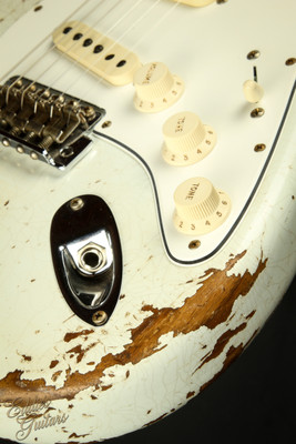 Fender Custom Shop Eddie's Guitars Exclusive Dealer Select Roasted 1963 Stratocaster Heavy Relic - Olympic White