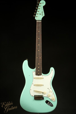 Fender Custom Shop Eddie's Guitars Exclusive Dealer Select Roasted 1963 Stratocaster Journeyman - Surf Green