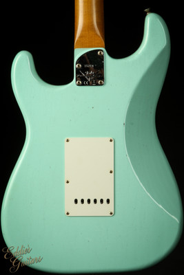 Fender Custom Shop Eddie's Guitars Exclusive Dealer Select Roasted 1963 Stratocaster Journeyman - Surf Green