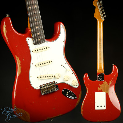 Fender Custom Shop Eddie's Guitars Exclusive Dealer Select Roasted 1963 Stratocaster Heavy Relic - Dakota Red