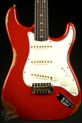 Fender Custom Shop Eddie's Guitars Exclusive Dealer Select Roasted 1963 Stratocaster Heavy Relic - Dakota Red