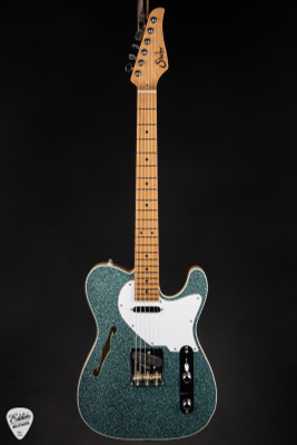 Suhr Eddie’s Guitars Exclusive Custom Classic T Roasted Electric Guitar in Aqua Sparkle