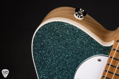 Suhr Eddie’s Guitars Exclusive Custom Classic T Roasted Electric Guitar in Aqua Sparkle