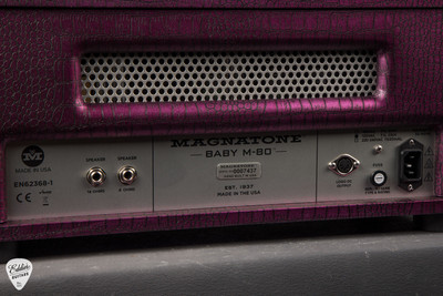 Magnatone Billy Gibbons Collection Baby M-80 Head Guitar Amplifier in Chrome Grape
