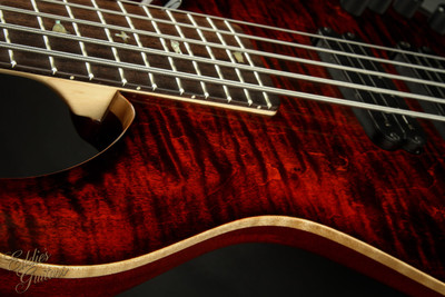 Used - Paul Reed Smith Grainger 5 String Bass - Fire Red Burst