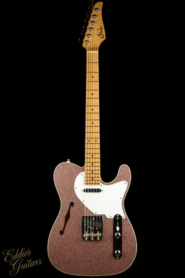 2023 - Suhr Eddie's Guitars Exclusive Custom Classic T Roasted - Rose Gold Sparkle