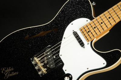 2023 - Suhr Eddie's Guitars Exclusive Custom Classic T Roasted - Black Sparkle