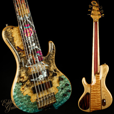 ESP Exhibition Limited 2023 EEX2328 EXL OM Bass 6 - Natural/Ocean