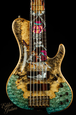 ESP Exhibition Limited 2023 EEX2328 EXL OM Bass 6 - Natural/Ocean