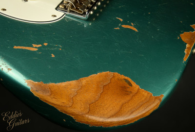 2023 - Fender Custom Shop Eddie's Guitars Exclusive Dealer Select Roasted 1963 Stratocaster Heavy Relic - Sherwood Green Metallic