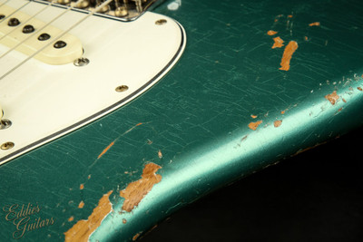 2023 - Fender Custom Shop Eddie's Guitars Exclusive Dealer Select Roasted 1963 Stratocaster Heavy Relic - Sherwood Green Metallic