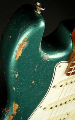 2023 - Fender Custom Shop Eddie's Guitars Exclusive Dealer Select Roasted 1963 Stratocaster Heavy Relic - Sherwood Green Metallic