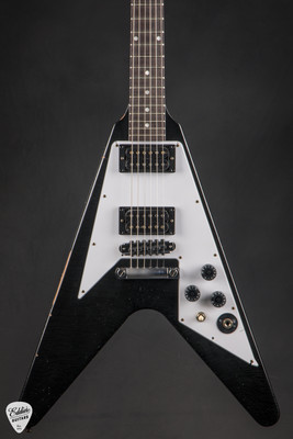 2023 - Gibson Custom Shop Limited Edition Murphy Lab Kirk Hammett 1979 Flying V Ebony 6.4 #KH187