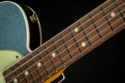 2023 - Fender Custom Shop 1960 Telecaster Custom Heavy Relic - Blue Ice Metallic Sparkle