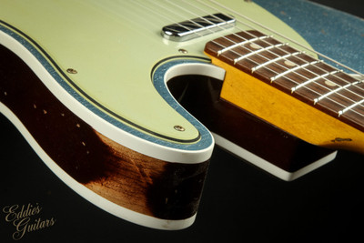 2023 - Fender Custom Shop 1960 Telecaster Custom Heavy Relic - Blue Ice Metallic Sparkle