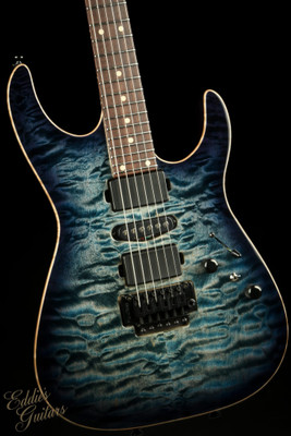 Tom Anderson Angel - Natural Arctic Blue Burst with Binding