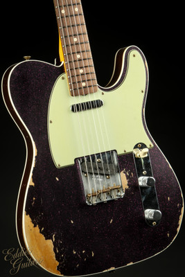 Fender Custom Shop 1960 Telecaster Custom Heavy Relic - Magenta Sparkle