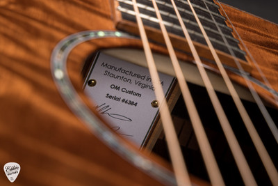 Huss & Dalton OM Custom – Curly Redwood & Cocobolo Acoustic Guitar