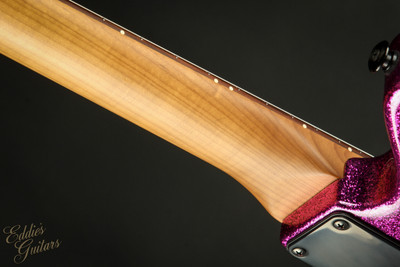 2023 - Suhr Eddie's Guitars Exclusive Roasted Classic JM Mastery - Magenta Sparkle