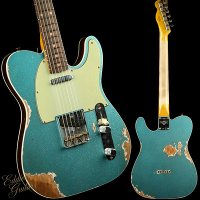 Used - Fender Custom Shop 1960 Telecaster Custom Heavy Relic - Teal Green Metallic Sparkle