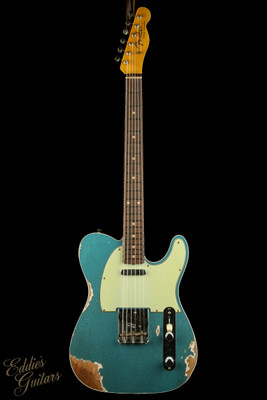 Used - Fender Custom Shop 1960 Telecaster Custom Heavy Relic - Teal Green Metallic Sparkle