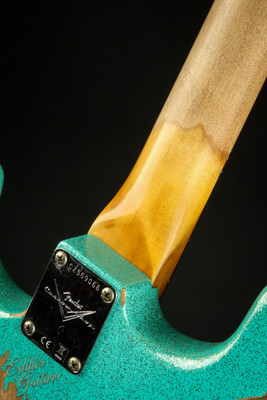 2023 - Fender Custom Shop 1967 Stratocaster Heavy Relic - Sea Foam Green Sparkle