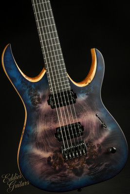 Mayones Duvell Elite 6 - Transparent Dirty Purple Blue Burst