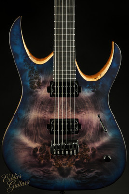 Mayones Duvell Elite 6 - Transparent Dirty Purple Blue Burst