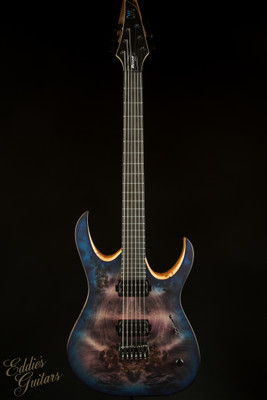 Mayones Duvell Elite 6 - Transparent Dirty Purple Blue Burst