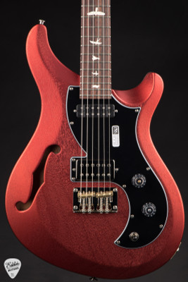 Paul Reed Smith S2 Vela Semi Hollow Satin Electric Guitar in Red Apple Metallic