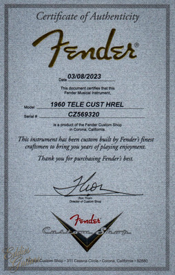 2023 - Fender Custom Shop 1960 Telecaster Custom Heavy Relic - Silver Sparkle