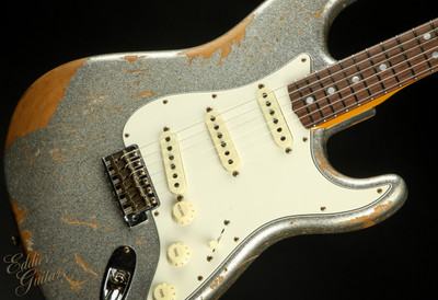 2023 - Fender Custom Shop 1967 Stratocaster Heavy Relic - Silver Sparkle