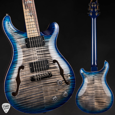 Paul Reed Smith Eddie’s Guitars Wood Library Hollowbody II Piezo Cocobolo Electric Guitar in Charcoal Blue Burst