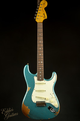 2023 - Fender Custom Shop 1967 Stratocaster Heavy Relic - Teal Green Metallic Sparkle