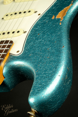 2023 - Fender Custom Shop 1967 Stratocaster Heavy Relic - Teal Green Metallic Sparkle