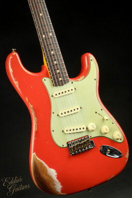 Fender Custom Shop Limited Edition 63 Strat Heavy Relic - Fiesta Red